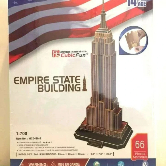 NEW CubicFun New York Empire State 3D Puzzle - Picture 3 of 4